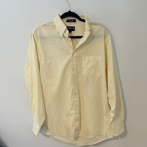 Men's Light Yellow Button Down Shirt